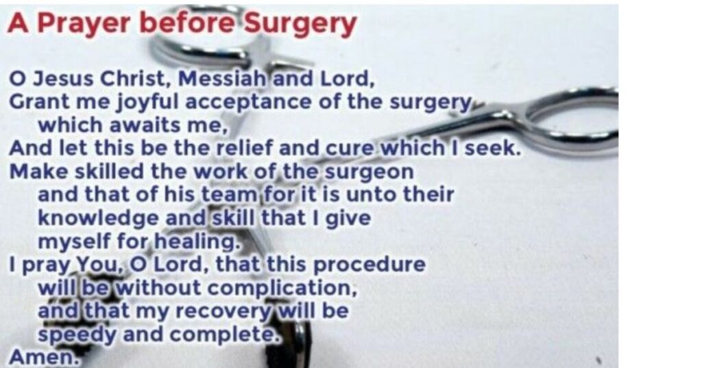 Before Surgery Wishes and Prayers for Rapid Healing