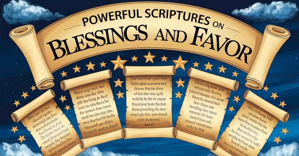 Powerful Scriptures On Blessings and Favor